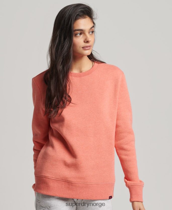 Superdry korall klær 86P46D5868 vintage sweatshirt i økologisk bomull kvinner