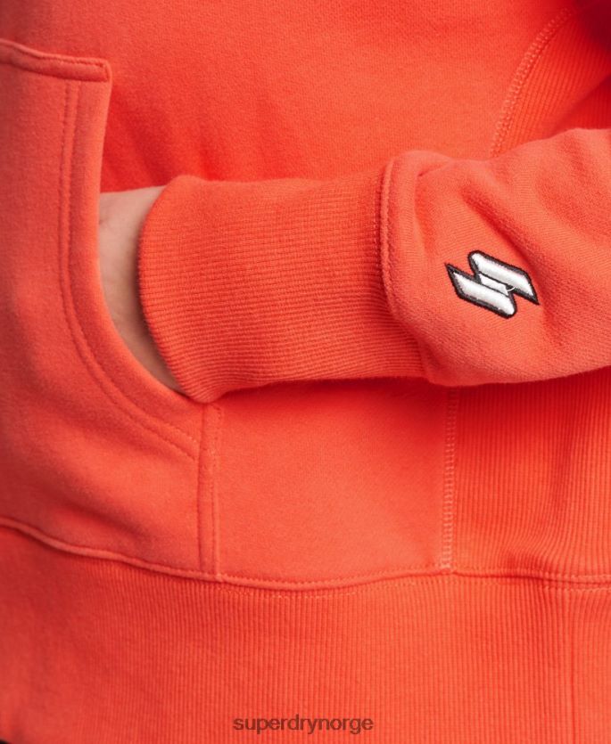 Superdry korall klær 86P46D5903 kode micro logo hettegenser kvinner