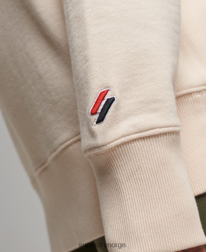 Superdry krem klær 86P46D3369 heraldikk oversized crew sweatshirt kvinner