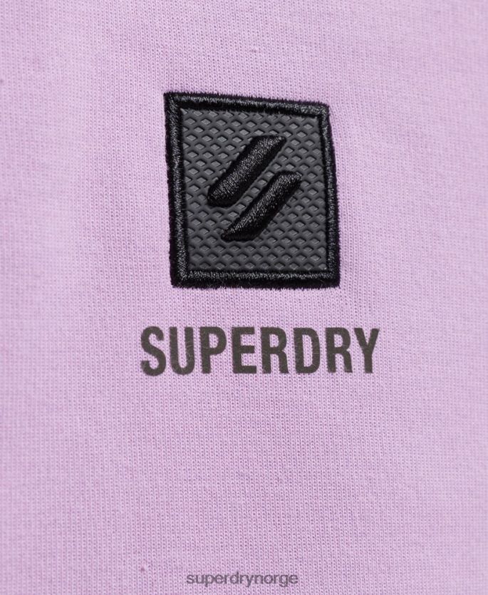 Superdry lilla klær 86P46D3354 tech batwing sweatshirt med halv glidelås kvinner