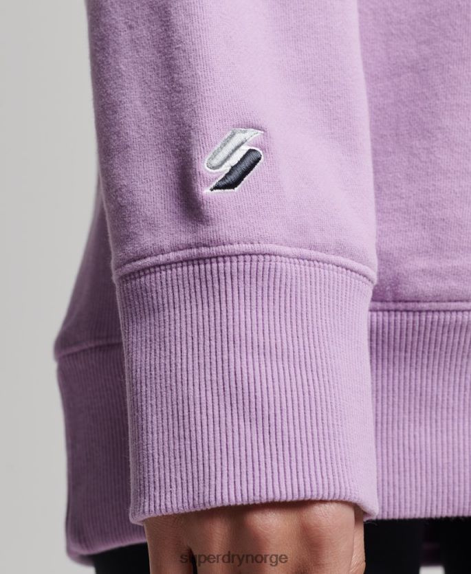 Superdry lilla klær 86P46D3438 kode lineær løs hettegenser kvinner