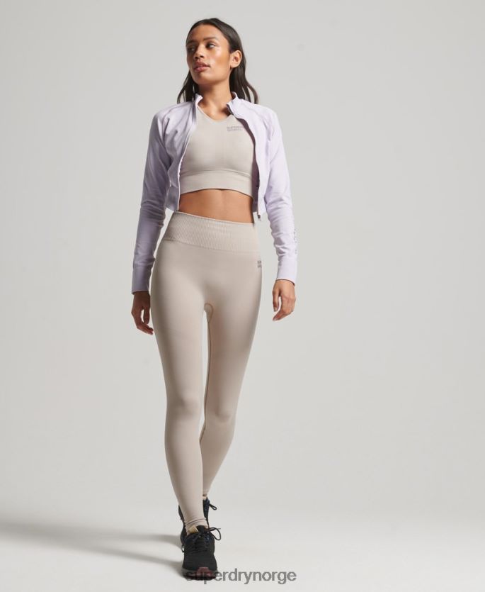 Superdry lilla klær 86P46D4170 sømløs glidelås gjennom mellomlaget topp kvinner