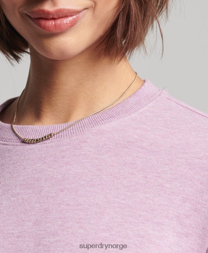 Superdry lilla klær 86P46D5912 vintage sweatshirt i økologisk bomull kvinner