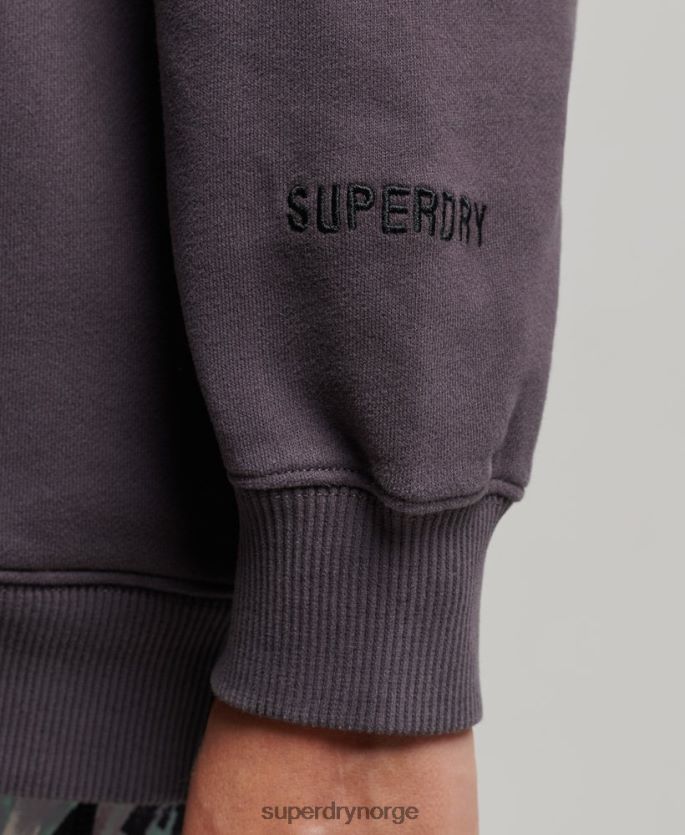 Superdry lilla klær 86P46D6032 oversized hettegenser i økologisk bomull kvinner