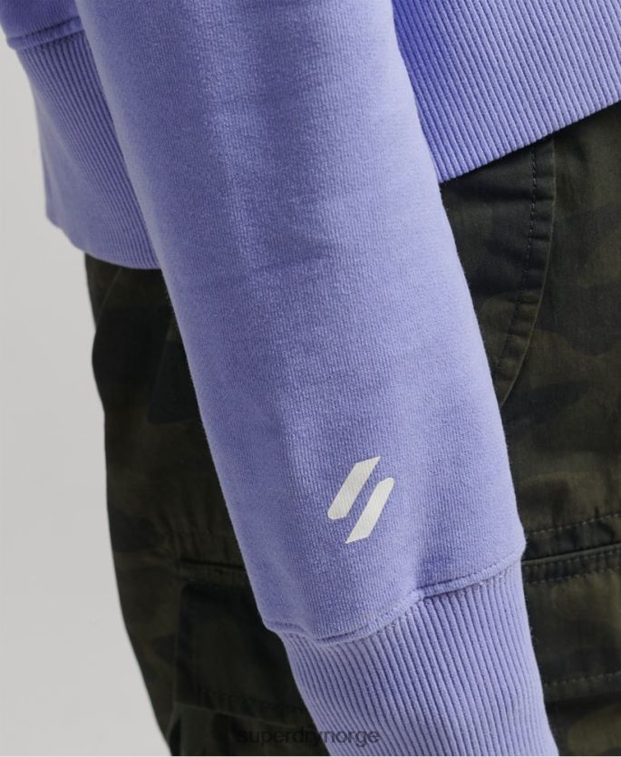 Superdry lilla klær 86P46D6071 code core sport crop box hettegenser kvinner