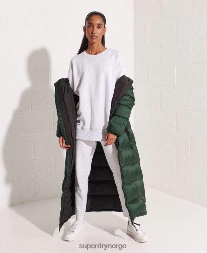 Superdry lysegrå klær 86P46D5821 genser i økologisk bomull kvinner