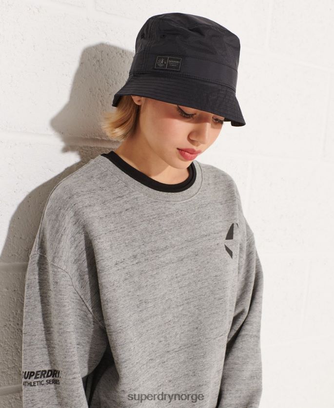 Superdry lysegrå klær 86P46D5966 strikeout oversized crew sweatshirt kvinner