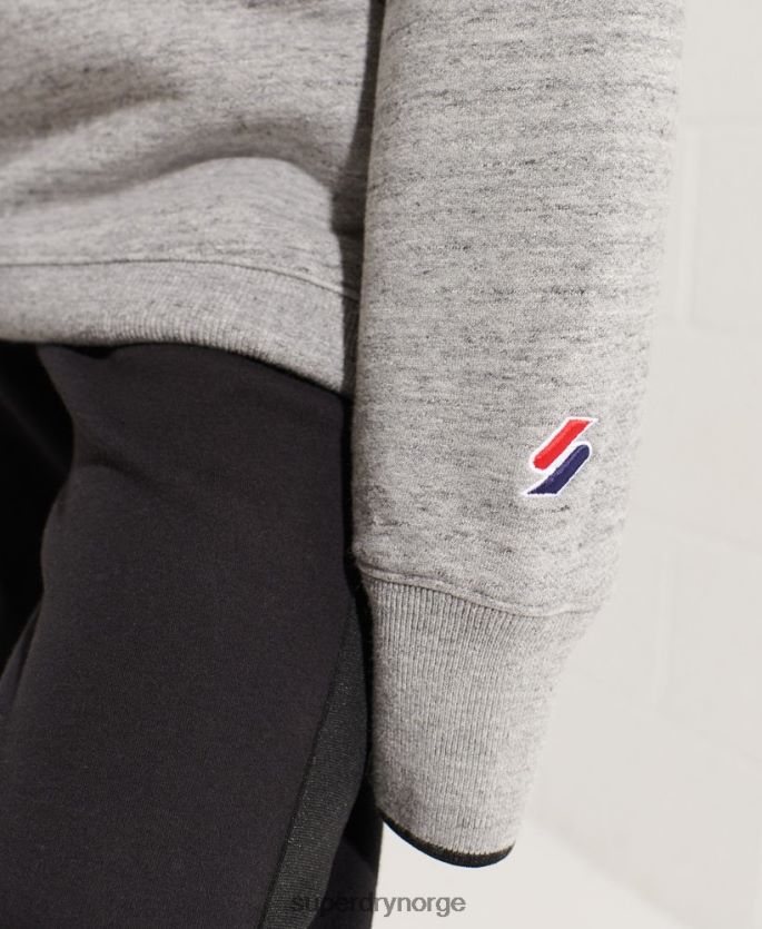 Superdry lysegrå klær 86P46D5966 strikeout oversized crew sweatshirt kvinner