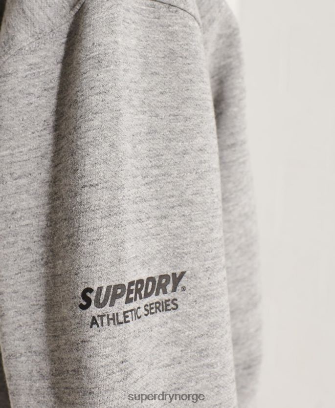 Superdry lysegrå klær 86P46D5966 strikeout oversized crew sweatshirt kvinner