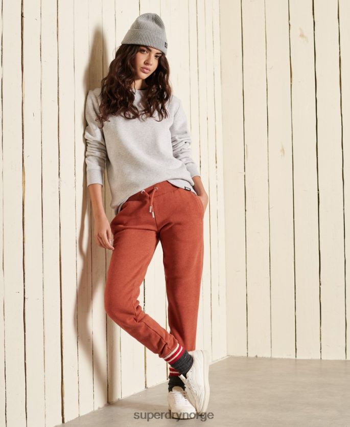 Superdry lysegrå klær 86P46D5990 vintage sweatshirt med logobesetning kvinner