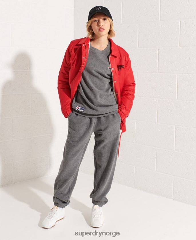 Superdry mørk grå klær 86P46D5820 genser i økologisk bomull kvinner