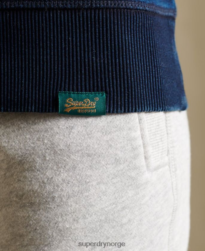 Superdry mørke blå klær 86P46D6120 vintage sweatshirt med logobesetning kvinner