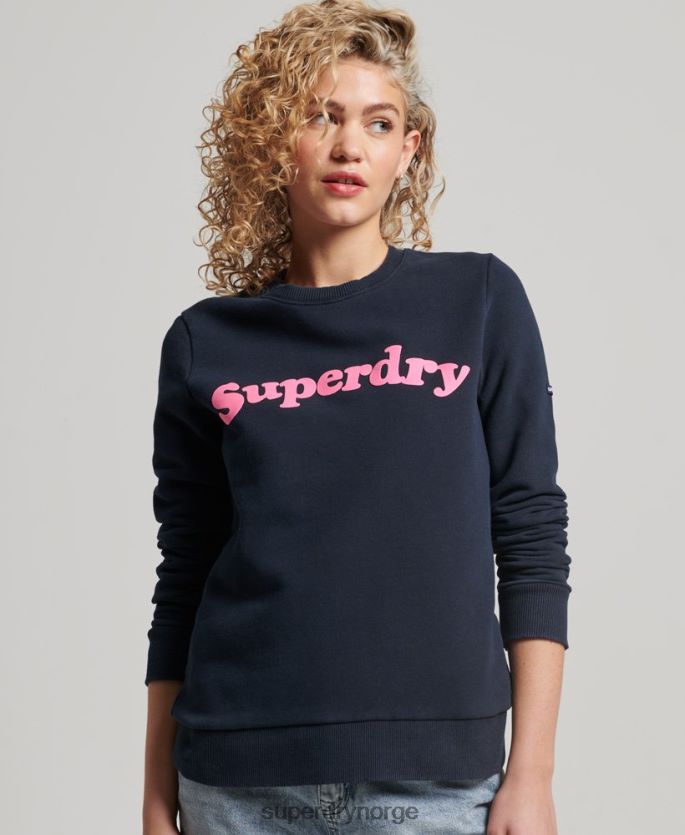 Superdry marinen klær 86P46D2229 vintage cooper classic crew sweatshirt kvinner