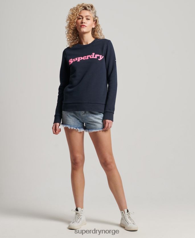 Superdry marinen klær 86P46D2229 vintage cooper classic crew sweatshirt kvinner