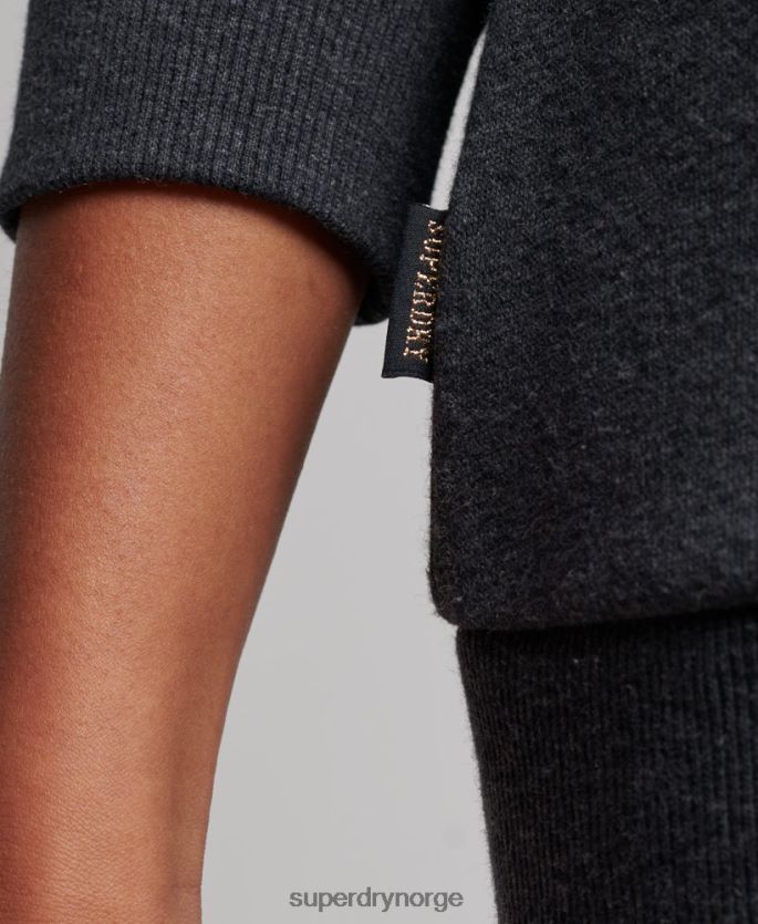 Superdry marinen klær 86P46D2260 vintage logo hettegenser med glidelås kvinner