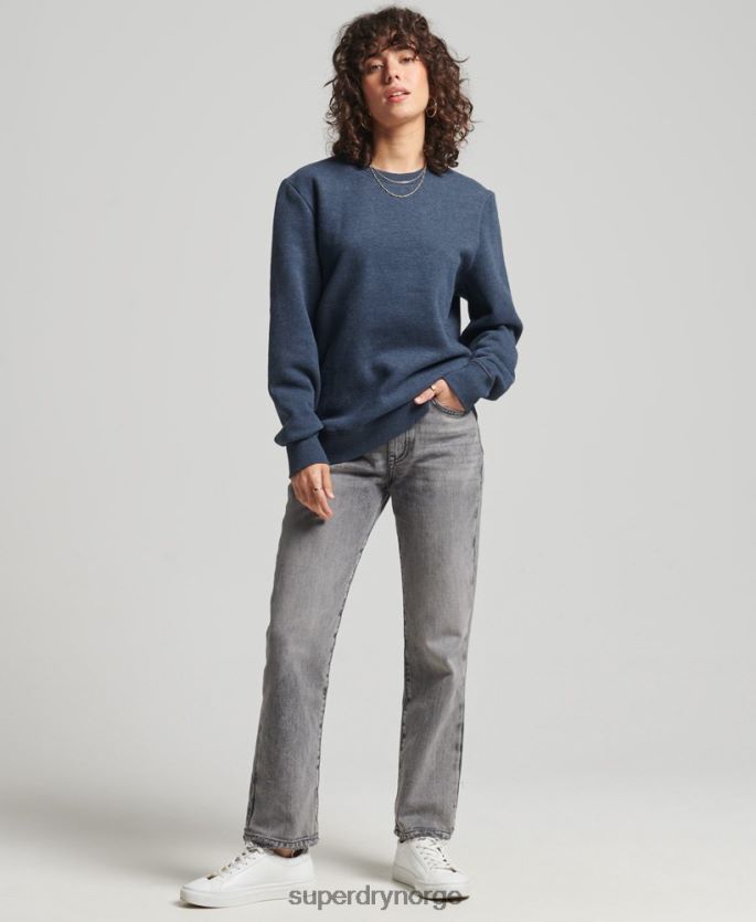 Superdry marinen klær 86P46D5769 vintage sweatshirt med logobesetning i økologisk bomull kvinner