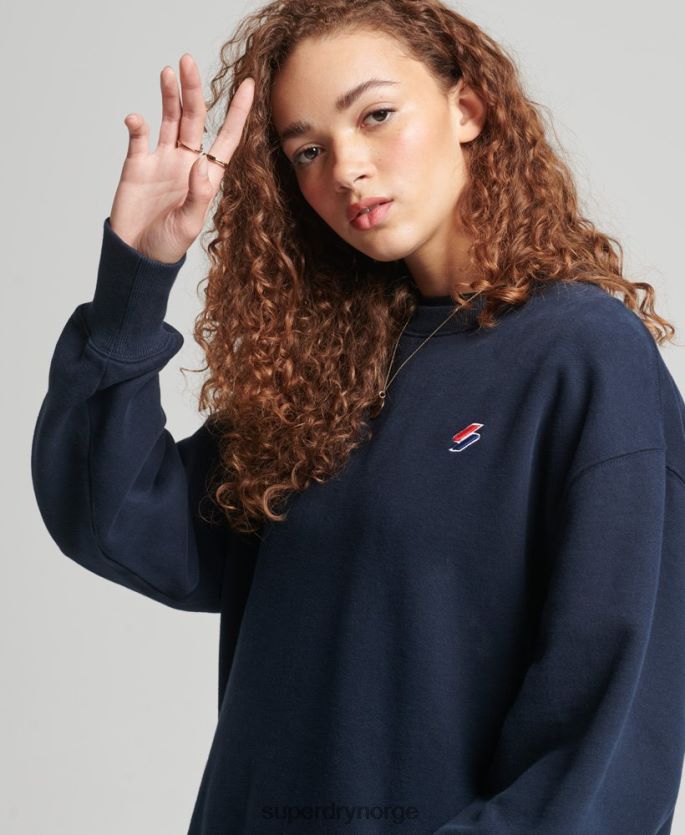 Superdry marinen klær 86P46D5809 genser i økologisk bomull kvinner