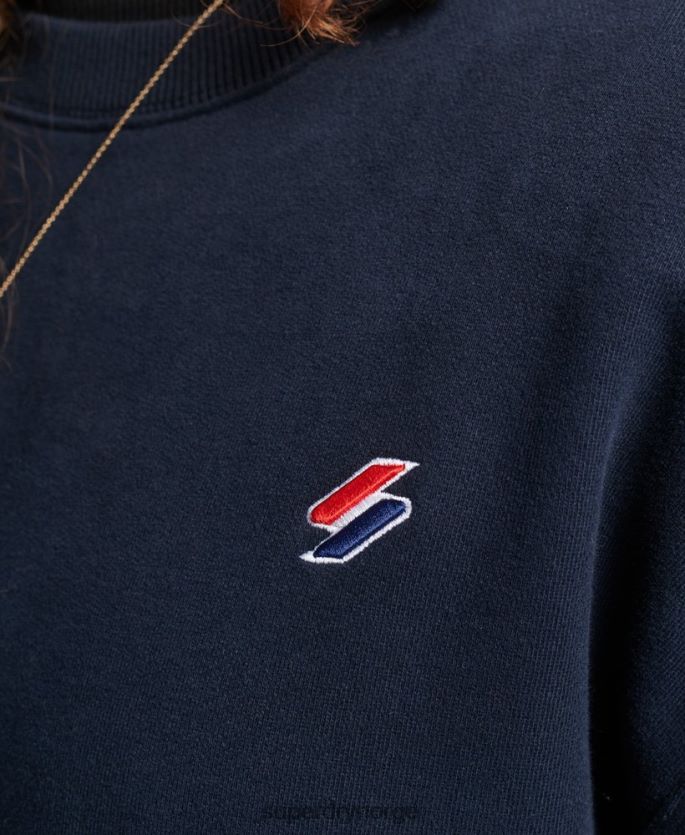 Superdry marinen klær 86P46D5809 genser i økologisk bomull kvinner