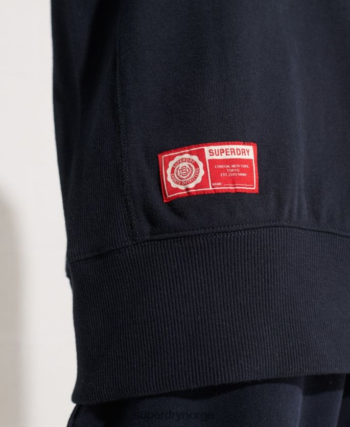 Superdry marinen klær 86P46D5837 college grafisk oversized crew sweatshirt kvinner