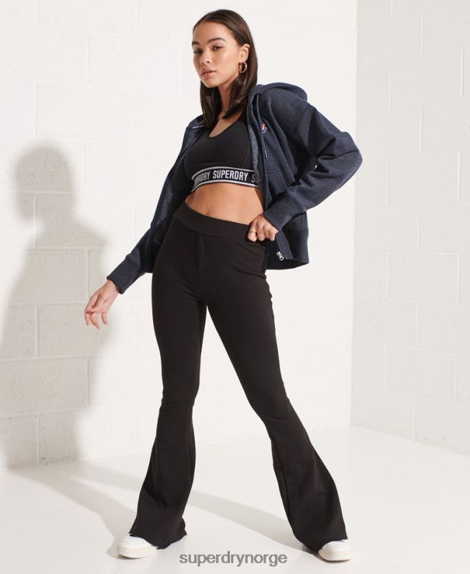Superdry marinen klær 86P46D5848 kode essensiell hettegenser med zip kvinner