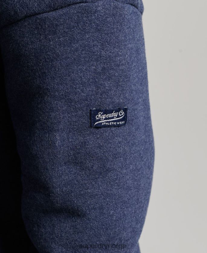 Superdry marinen klær 86P46D5869 vintage college hettegenser med glidelås kvinner