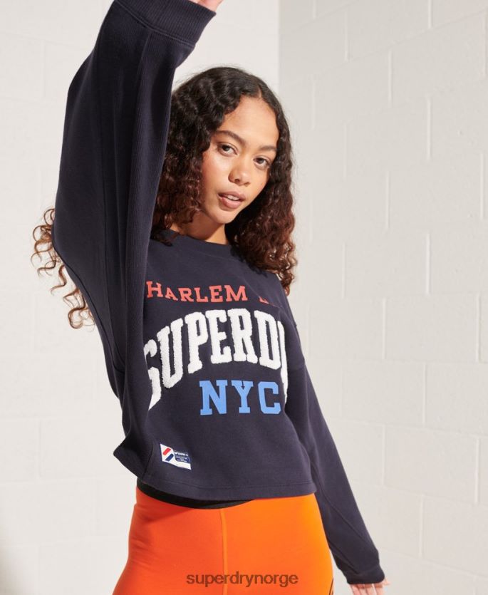Superdry marinen klær 86P46D5873 varsity arch batwing sweatshirt kvinner