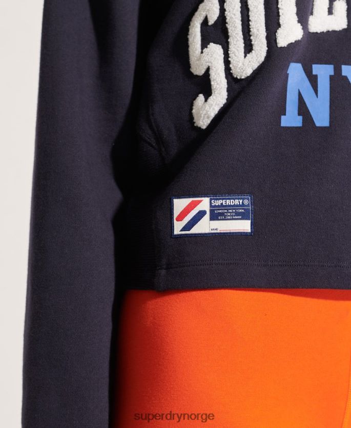 Superdry marinen klær 86P46D5873 varsity arch batwing sweatshirt kvinner