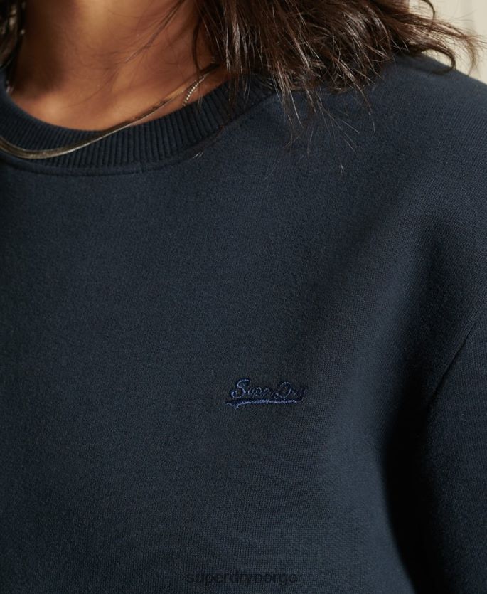Superdry marinen klær 86P46D5877 Oversized vintage-logogenser i økologisk bomull kvinner
