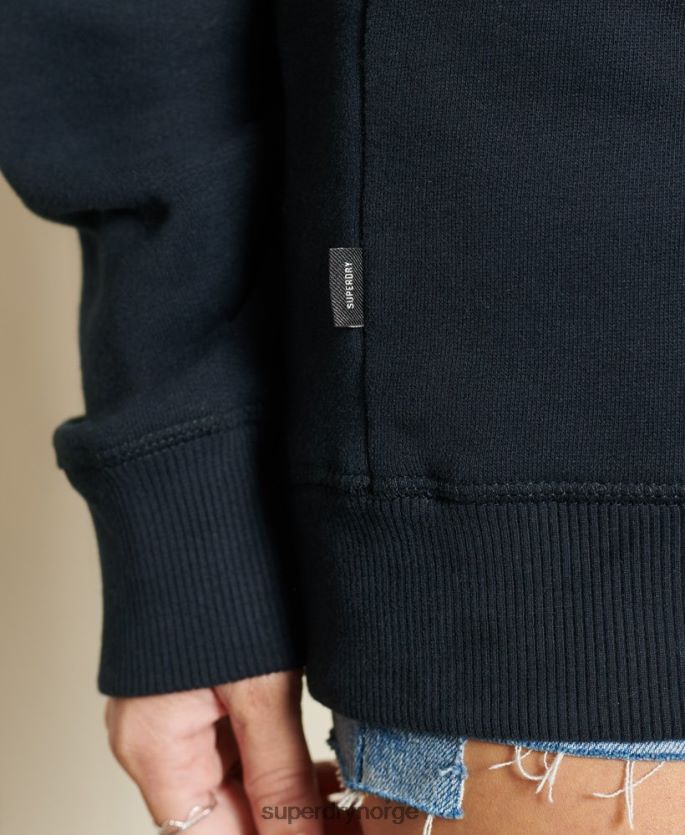 Superdry marinen klær 86P46D5877 Oversized vintage-logogenser i økologisk bomull kvinner