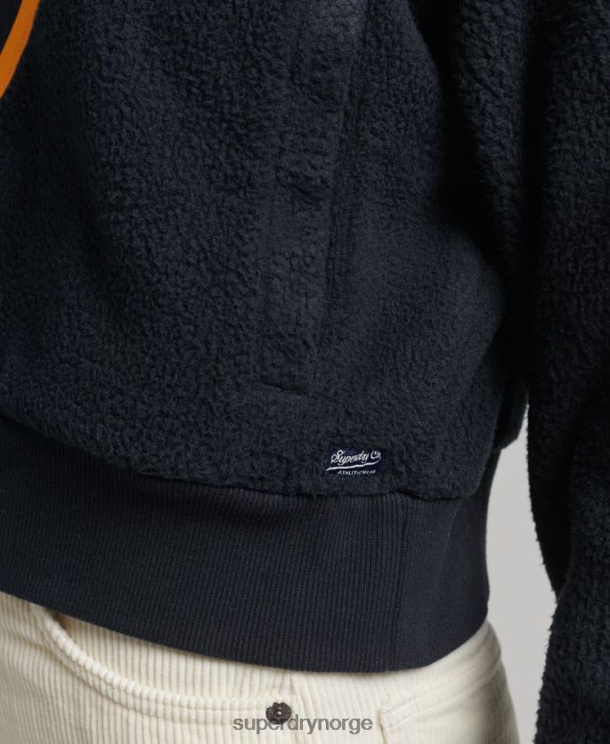 Superdry marinen klær 86P46D5927 vintage chevron polar fleece topp kvinner