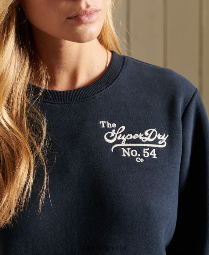 Superdry marinen klær 86P46D5946 stolthet i håndverksgenser kvinner