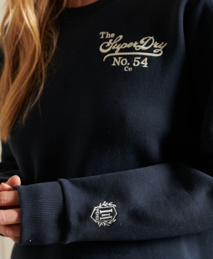 Superdry marinen klær 86P46D5946 stolthet i håndverksgenser kvinner