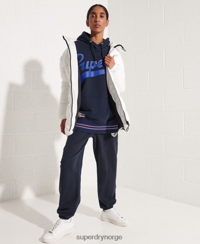 Superdry marinen klær 86P46D5964 strikeout oversized hettegenser kvinner