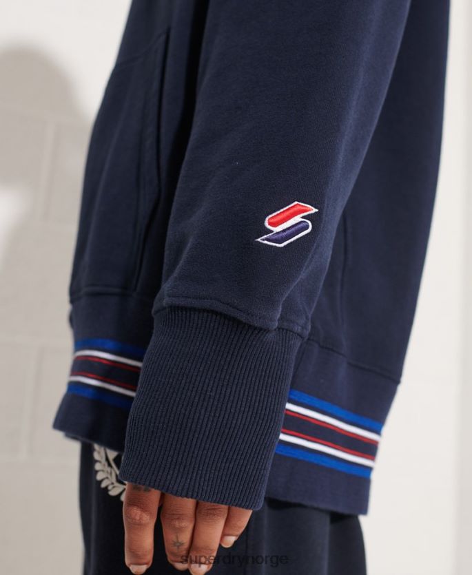 Superdry marinen klær 86P46D5964 strikeout oversized hettegenser kvinner