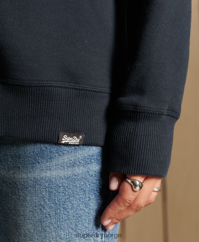 Superdry marinen klær 86P46D6017 vintage sweatshirt med logobesetning i økologisk bomull kvinner
