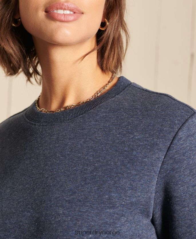 Superdry marinen klær 86P46D6034 vintage sweatshirt med logobesetning kvinner