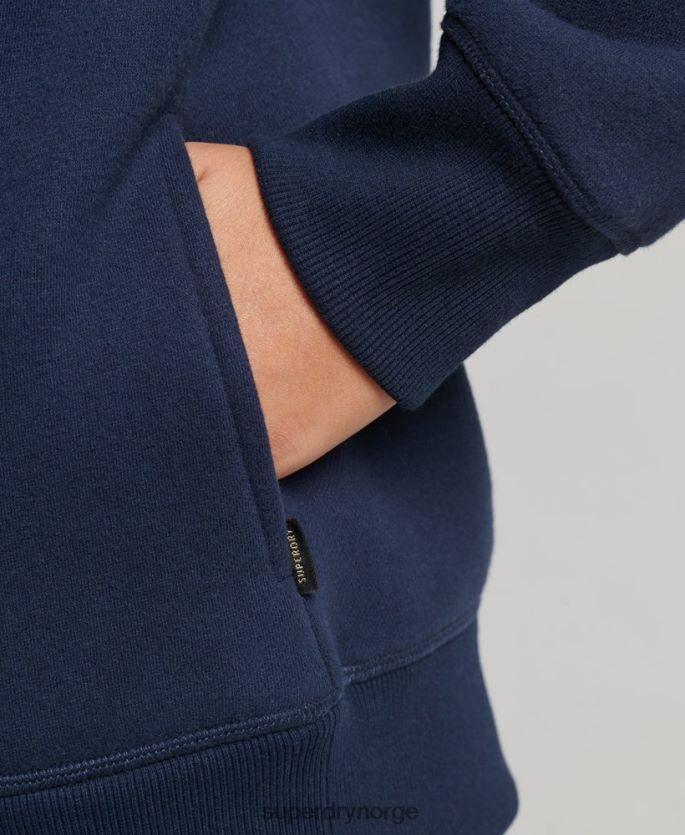 Superdry marinen klær 86P46D6094 luksuriøs hettegenser med brodert logo kvinner