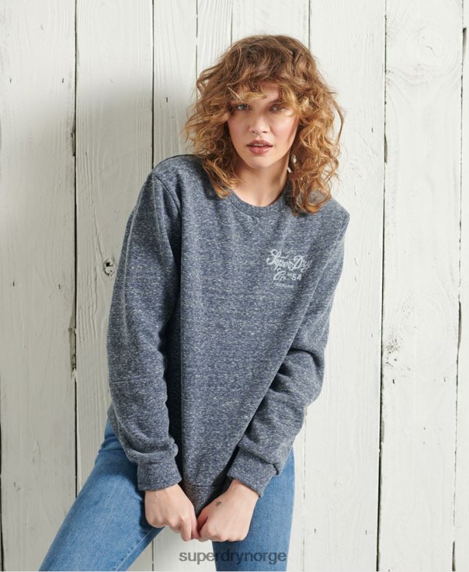 Superdry marinen klær 86P46D6122 laget sweatshirt for arbeidsklær kvinner