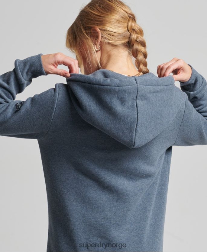 Superdry marinen klær 86P46D6123 vintage pride in craft hettegenser med glidelås kvinner