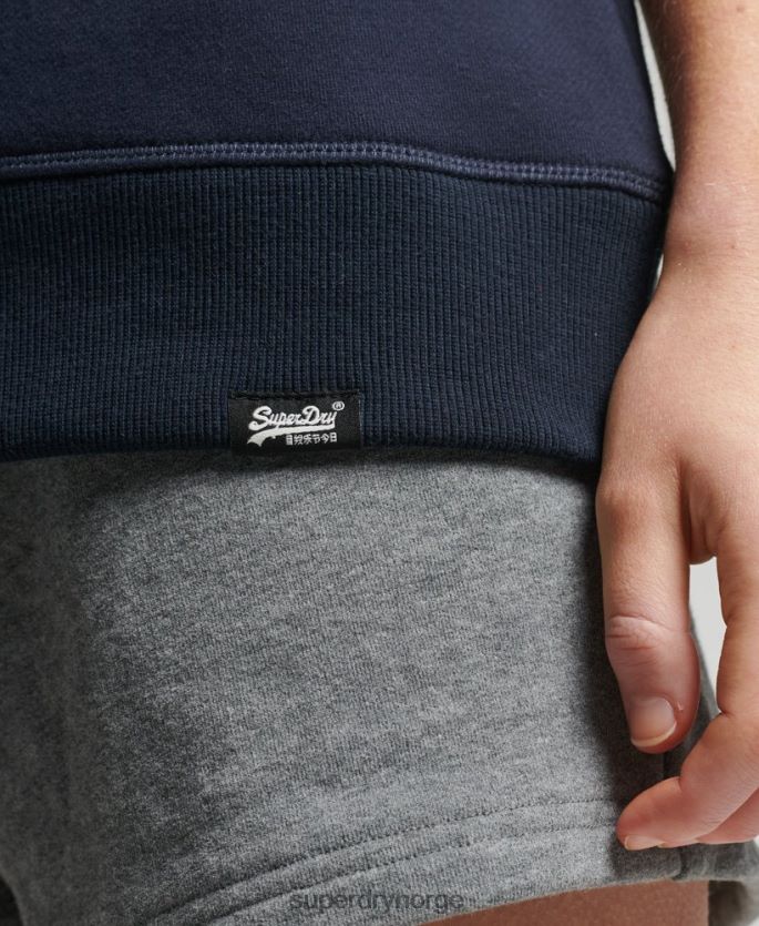 Superdry marinen klær 86P46D6157 vintage sweatshirt i økologisk bomull kvinner