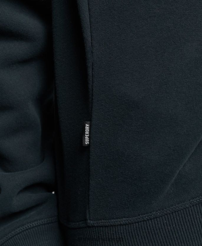 Superdry marinen klær 86P46D6649 Henley sweatshirt med vintage logo i økologisk bomull kvinner