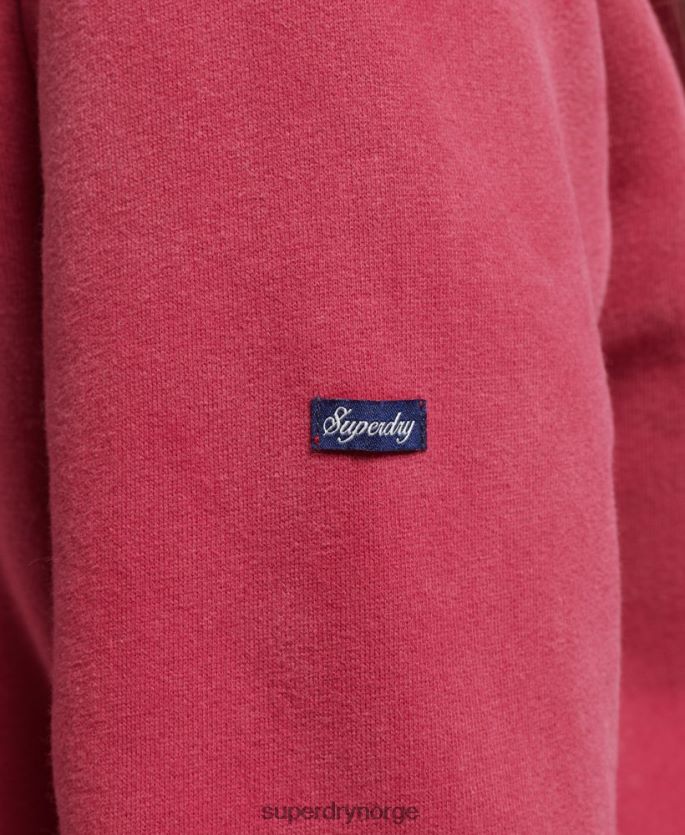 Superdry rød klær 86P46D3399 pride & craft hettegenser kvinner