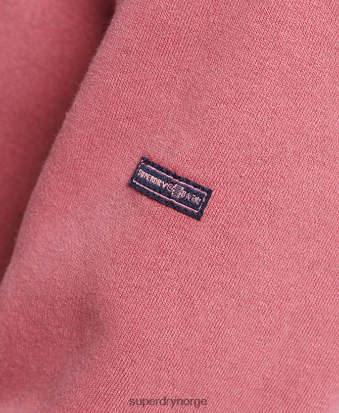 Superdry rød klær 86P46D5759 cooper klassisk hettegenser kvinner