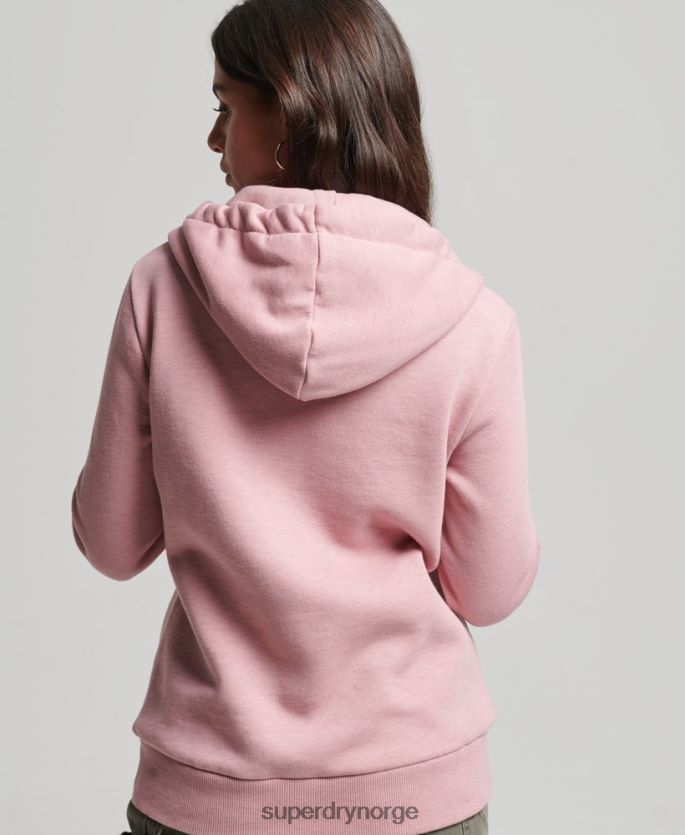 Superdry rosa klær 86P46D3426 hettegenser med blomstermønster kvinner