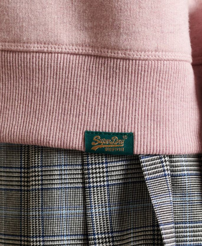 Superdry rosa klær 86P46D3467 vintage sweatshirt med logobesetning kvinner