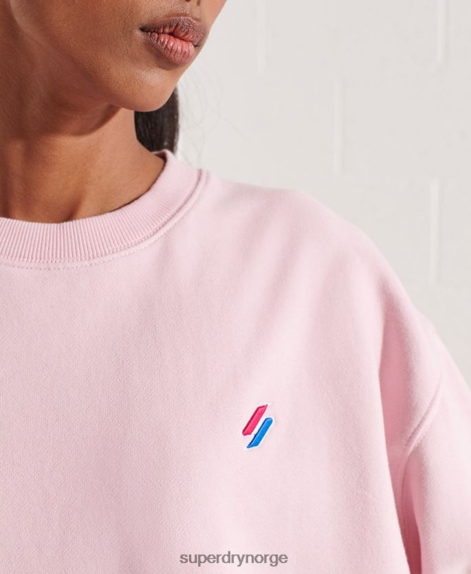 Superdry rosa klær 86P46D5792 genser i økologisk bomull kvinner