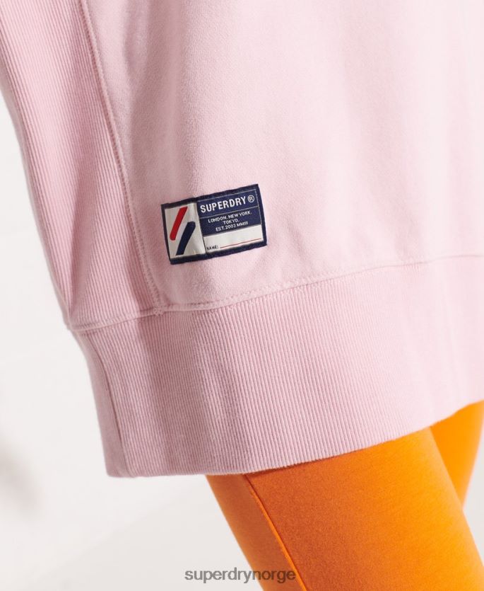 Superdry rosa klær 86P46D5792 genser i økologisk bomull kvinner