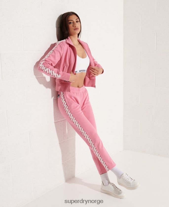 Superdry rosa klær 86P46D5874 kode tape track topp kvinner