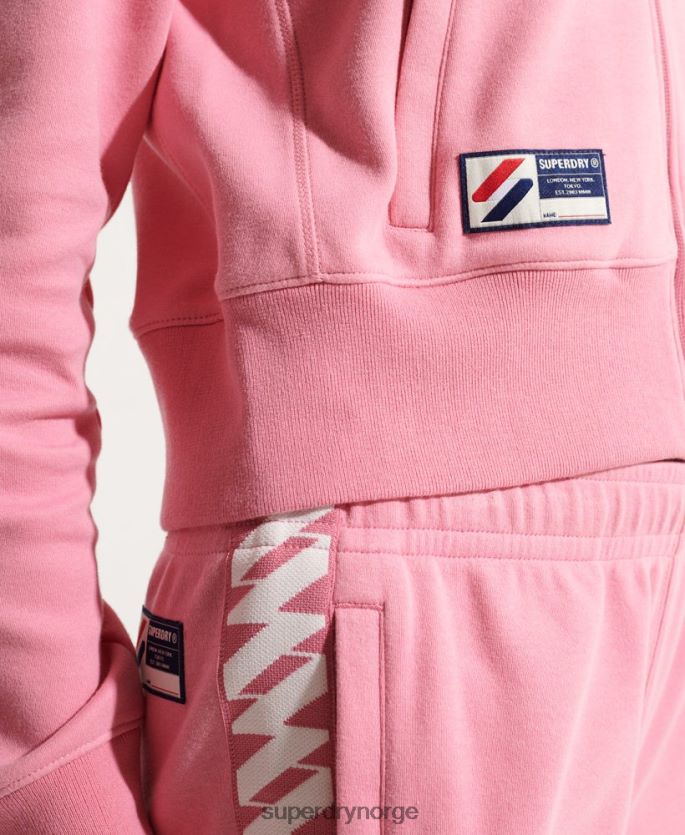 Superdry rosa klær 86P46D5874 kode tape track topp kvinner