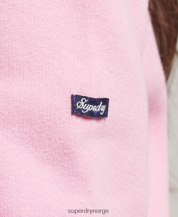 Superdry rosa klær 86P46D5902 vintage sweatshirt for reisemannskaper kvinner